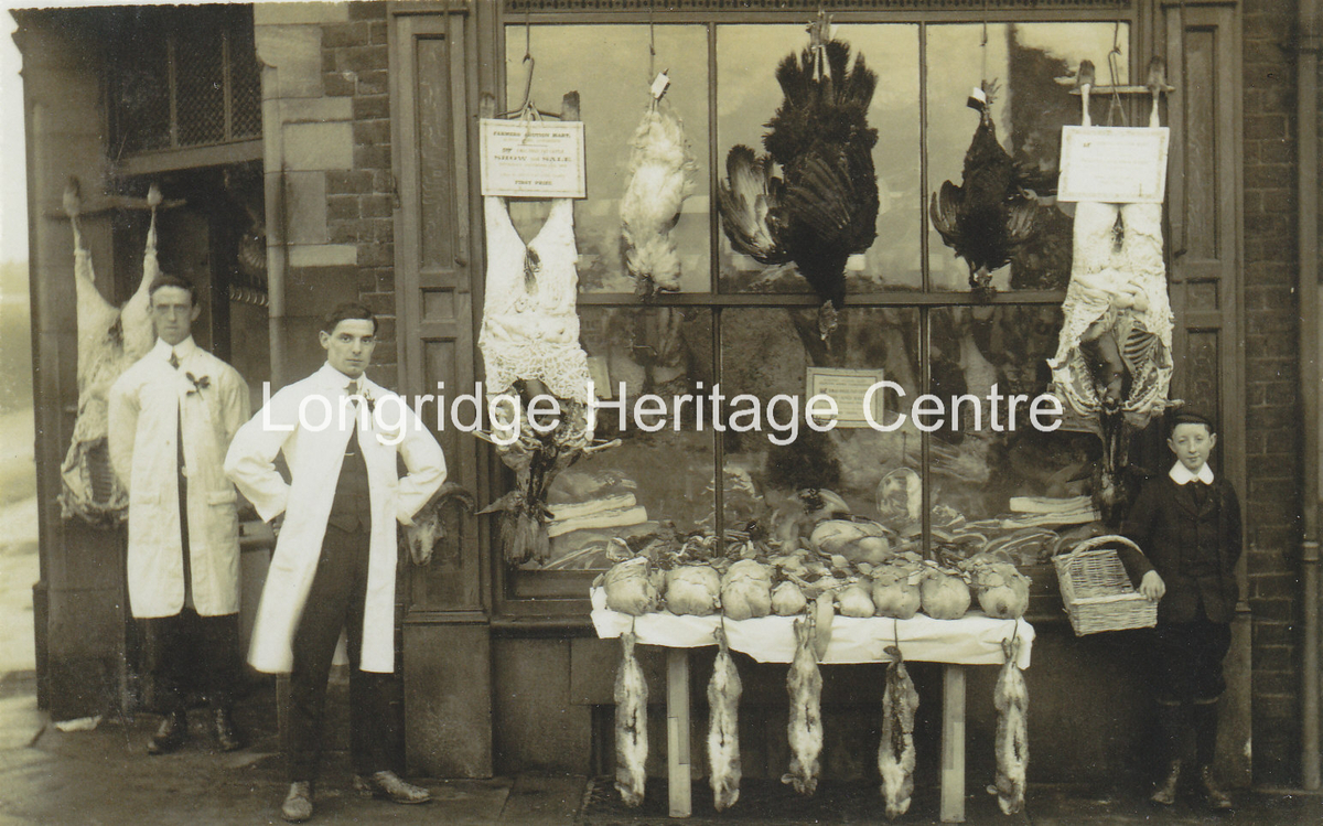 218C - Stone Bridge - The Co-op butchers shop at the corner of Silver Street and Kestor Lane - Unknown